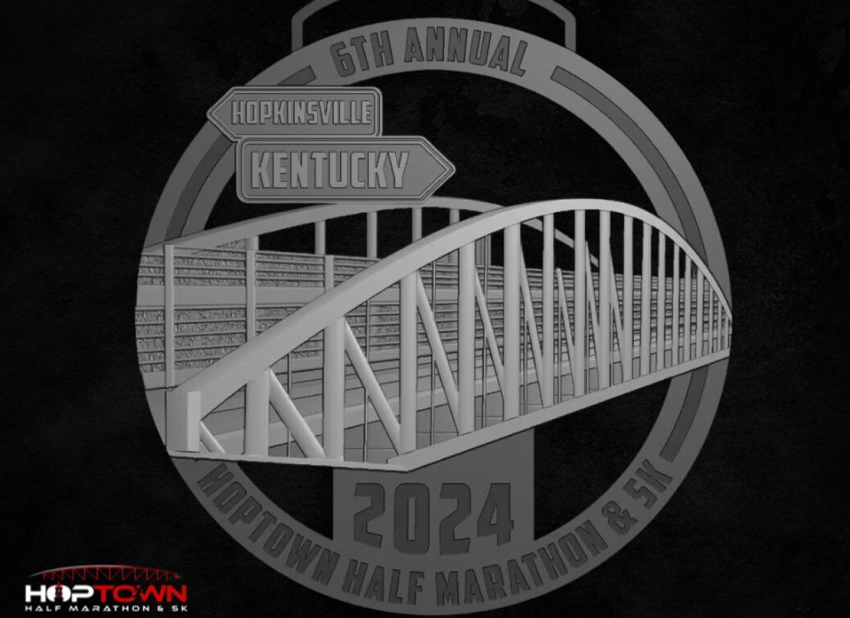Hopkinsville Greenway inspires Hoptown Half Marathon medal design