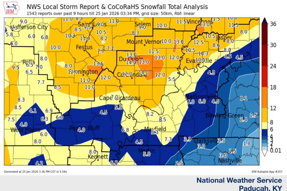 How Winter Storm Fern compares to Christian County’s biggest snow ...