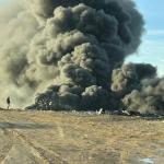 Fire at the Hopkinsville Landfill on Thursday Jan. 22, 2025. (Hopkinsville Fire Department Contributed)