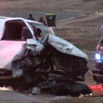 Two vehicles crashed on Hugh Hunter Road in Oak Grove on Feb. 19, 2026. (Dash 10 Media)