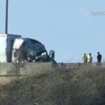 Two semis crashed on Interstate 24 near mile marker 86 on March 19, 2026. (Enrique Hernandez, Dash 10 Media)