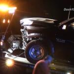 A motorcycle and a car crashed on Fort Campbell Boulevard in Oak Grove on March 20, 2026. (Enrique Hernandez, Dash 10 Media)
