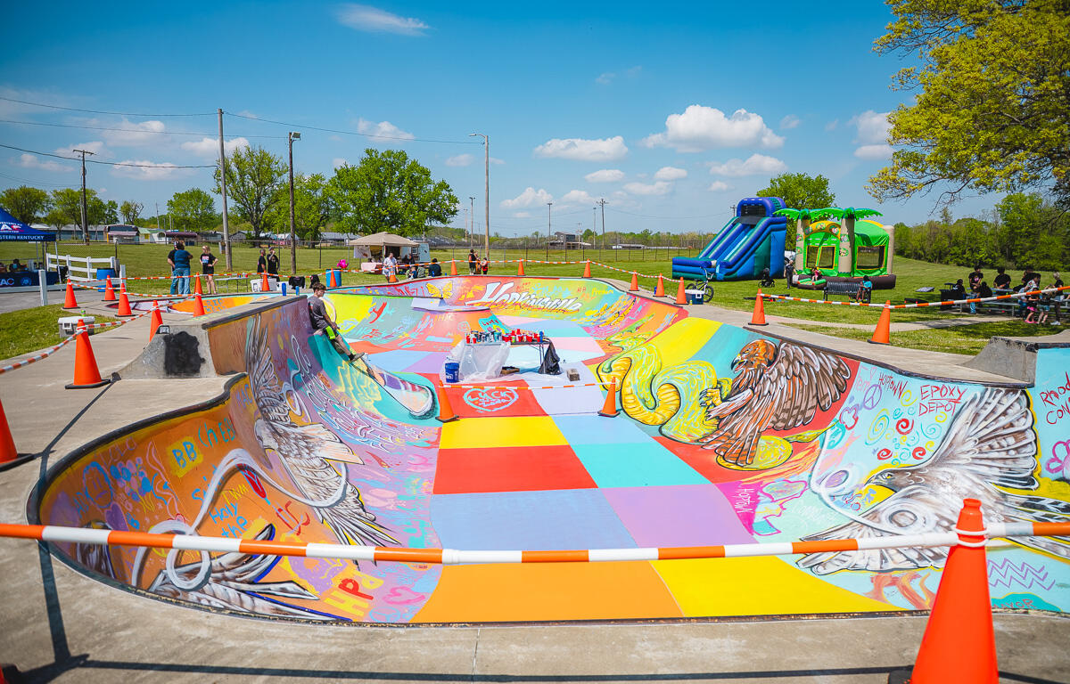 Skate and Paint 2026 at the Hopkinsville Skatepark on April 11, 2026 (Wesley Irvin).