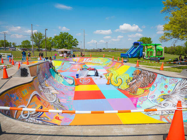Skate and Paint 2026 at the Hopkinsville Skatepark on April 11, 2026 (Wesley Irvin).