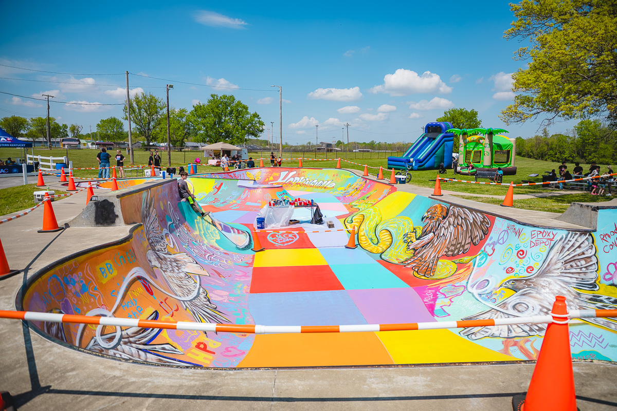 Skate and Paint 2026 at the Hopkinsville Skatepark on April 11, 2026 (Wesley Irvin).