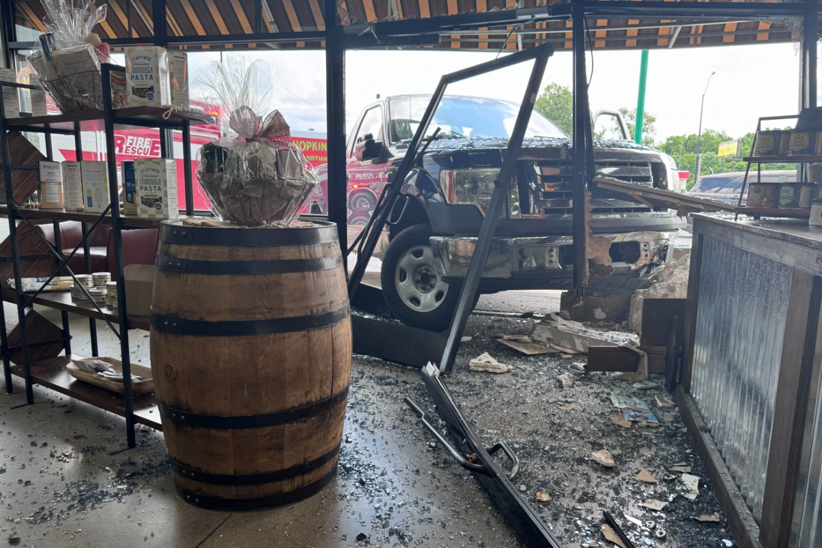 Scene after a truck crashed through the front door of The Rusty Pot in Hopkinsville on May 19, 2026. (Hopkinsville Fire Department, Contributed)