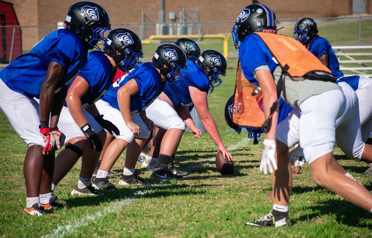 The Christian County High School football team practicing on Aug. 18, 2026. (Patrick Smith)