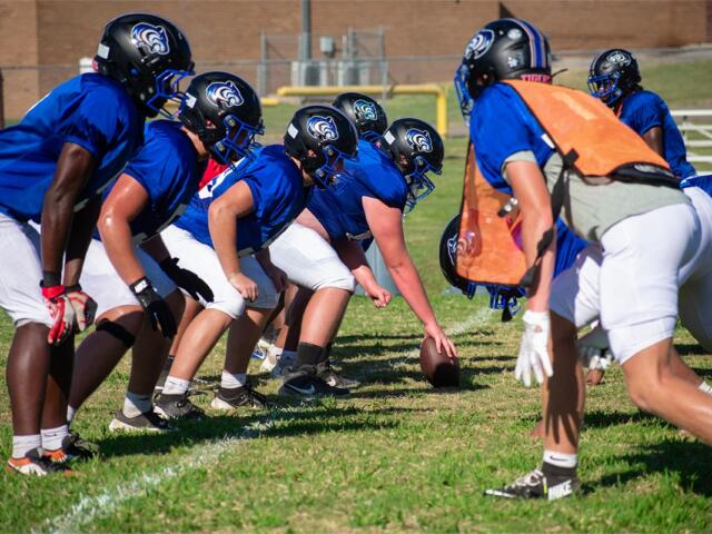 The Christian County High School football team practicing on Aug. 18, 2026. (Patrick Smith)