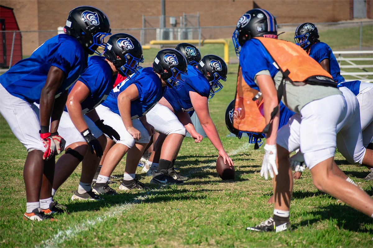 The Christian County High School football team practicing on Aug. 18, 2026. (Patrick Smith)