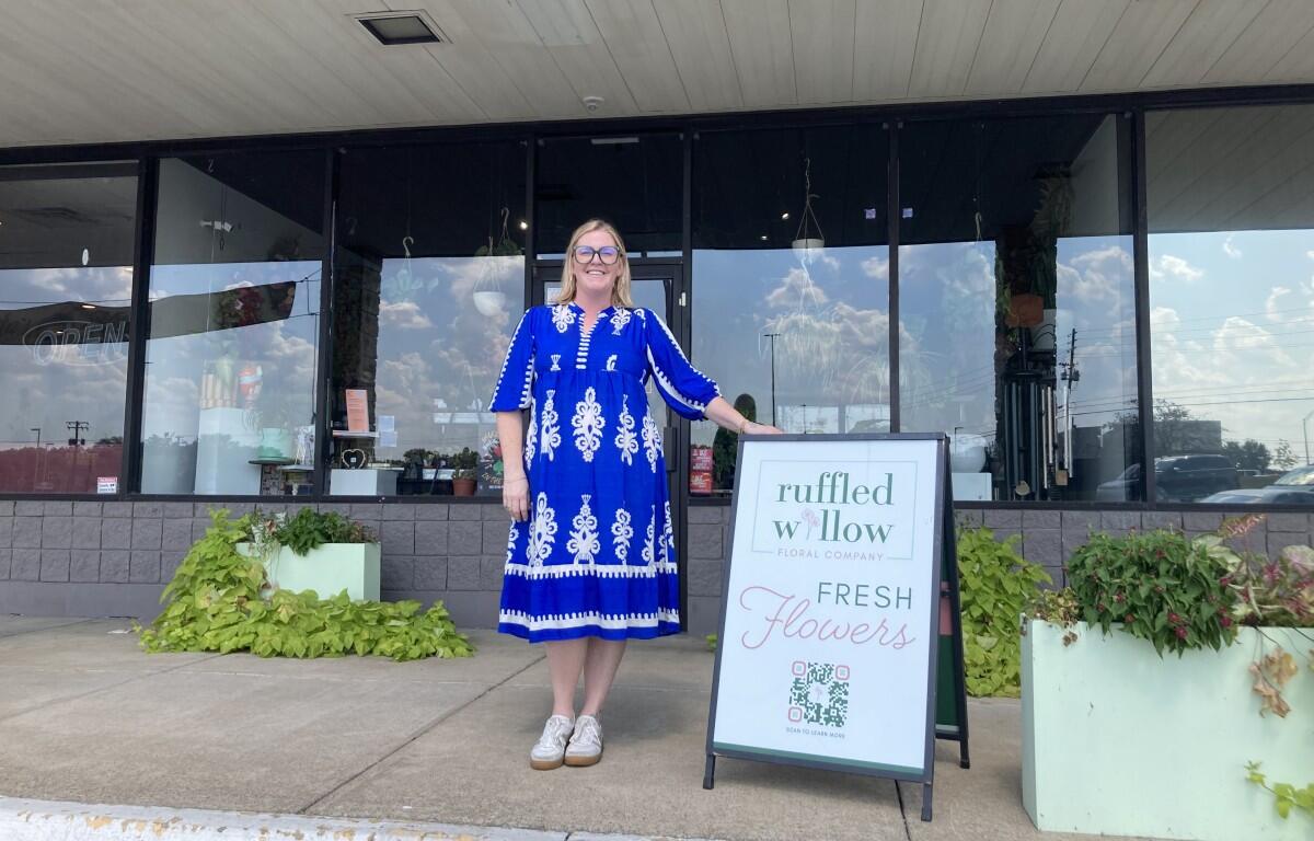 Ruffled Willow owner Danielle Renshaw at her business at 3026 Fort Campbell Blvd., in Hopkinsville, Kentucky on Sept. 17, 2026. (Christian Brown)