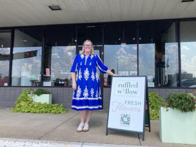 Ruffled Willow owner Danielle Renshaw at her business at 3026 Fort Campbell Blvd., in Hopkinsville, Kentucky on Sept. 17, 2026. (Christian Brown)