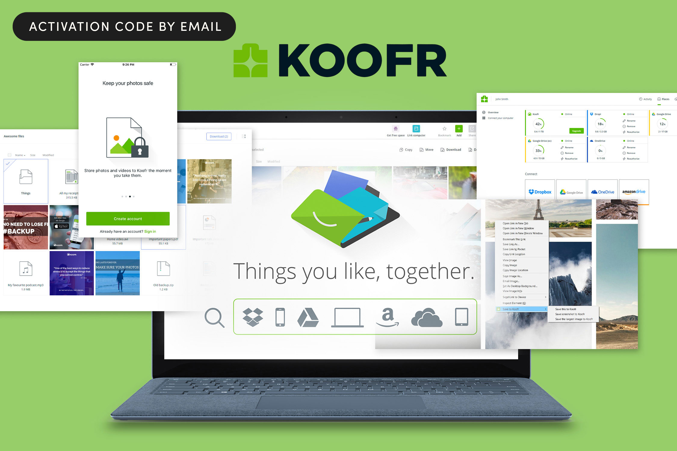 Avoid monthly storage subscriptions with Koofr one-time $129.99 payment.